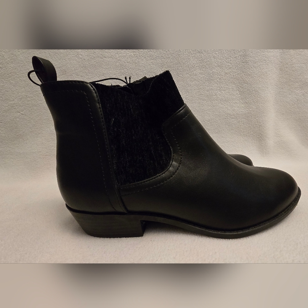 Torrid Black Ankle Booties with Suede Accents